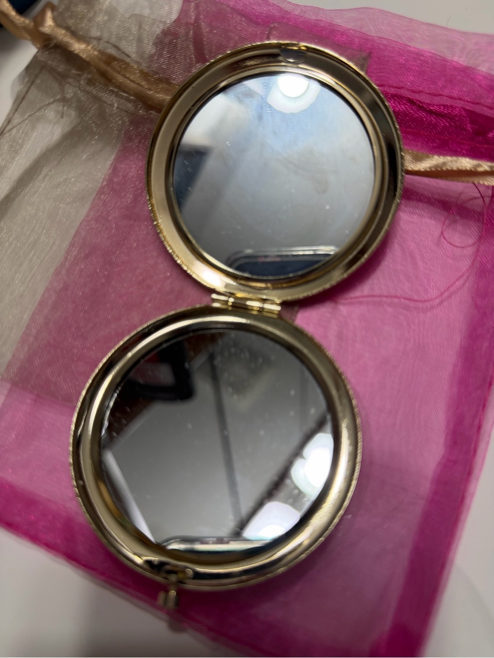 Chico's Red Textured Compact Mirror - Picture 7 of 7
